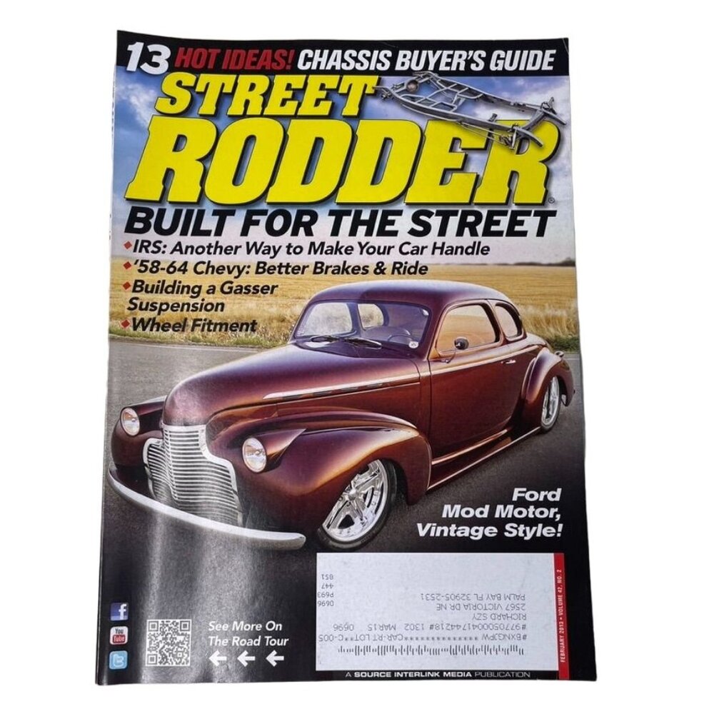 Street Rodder Magazine February 2013  u Vol 42  No 4  Car Restoration Tips Trick
